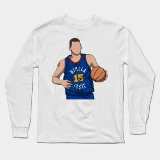 Nikola Jokic Comic Style Long Sleeve T-Shirt